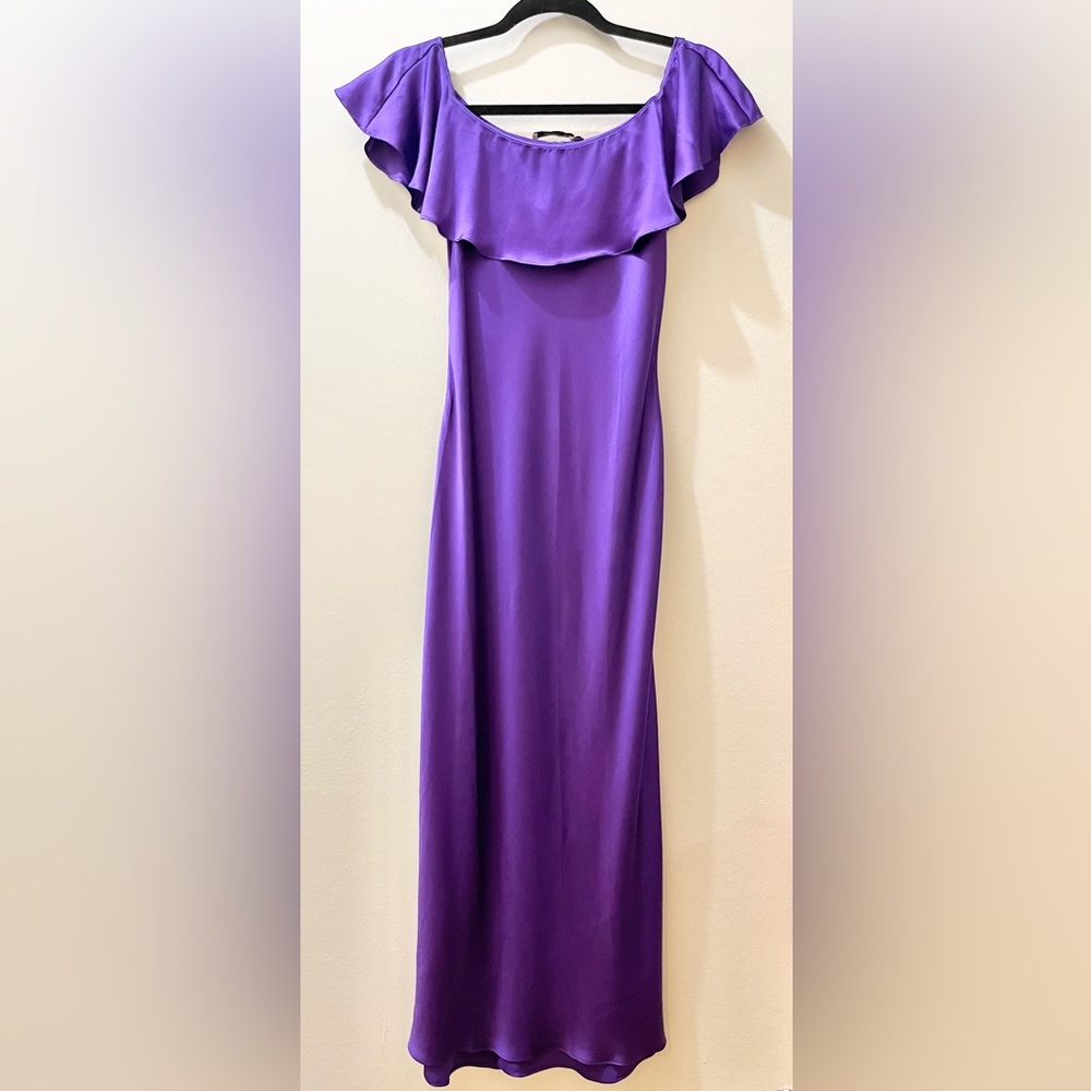DANNIJO Off the Shoulder Dress in Violet, Size XS - Picture 4 of 16